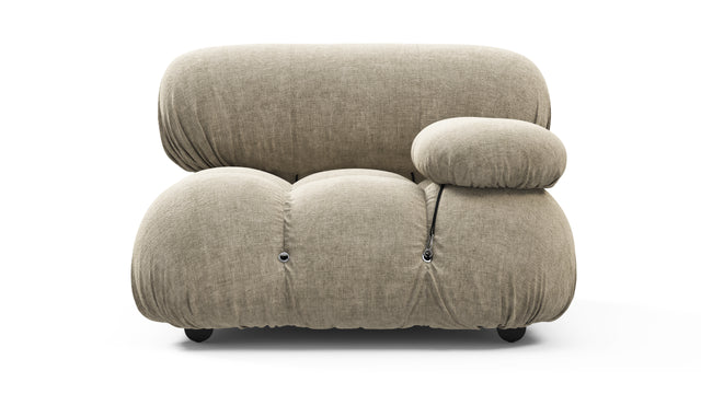 Bellini Module - Mario Bellini Module, Right Arm, Beige Gray Chenille