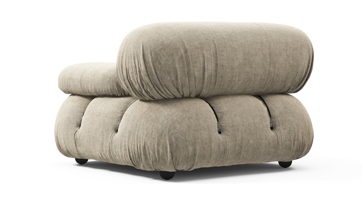 Bellini Module - Mario Bellini Module, Right Arm, Beige Gray Chenille