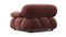 Bellini Module - Mario Bellini Module, Right Arm, Maroon Velvet