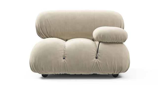 Bellini Module - Mario Bellini Module, Right Arm, Eggshell Vegan Suede