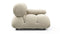 Bellini Module - Mario Bellini Module, Right Arm, Eggshell Vegan Suede