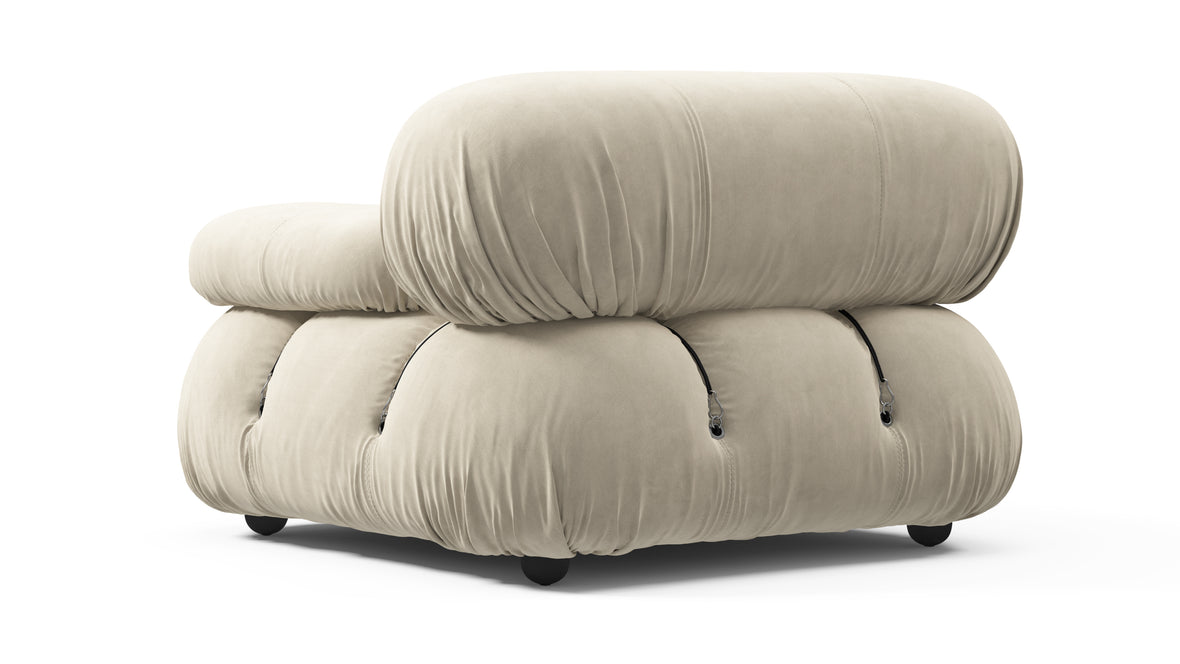 Bellini Module - Mario Bellini Module, Right Arm, Eggshell Vegan Suede