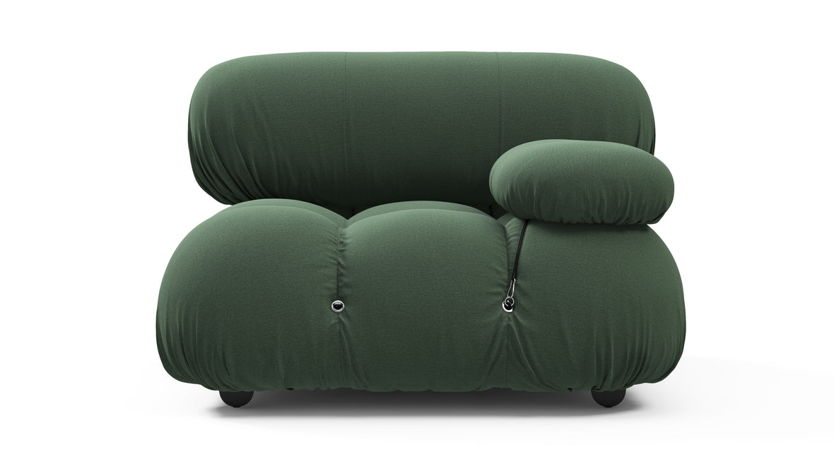 Bellini Module - Mario Bellini Module, Right Arm, Evergreen Brushed Weave
