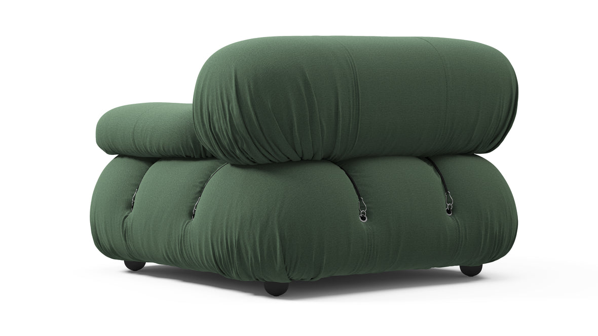 Bellini Module - Mario Bellini Module, Right Arm, Evergreen Brushed Weave