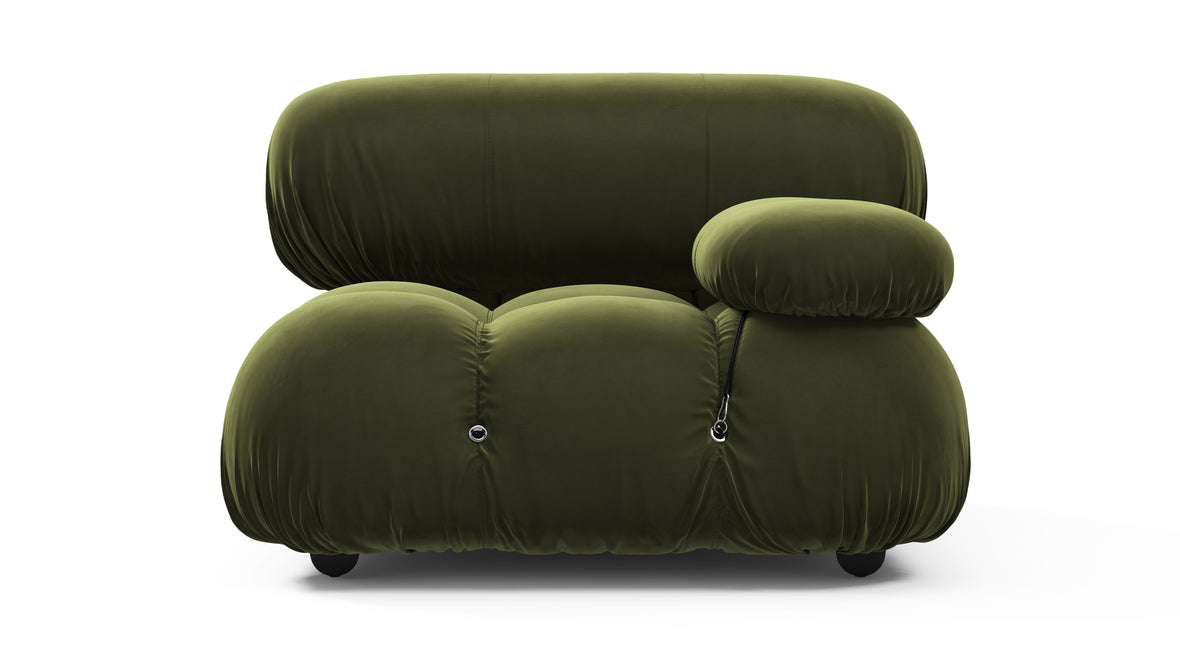 Bellini Module - Mario Bellini Module, Right Arm, Thyme Luxe Velvet
