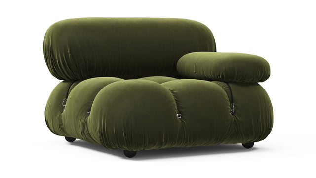 Bellini Module - Mario Bellini Module, Right Arm, Thyme Luxe Velvet