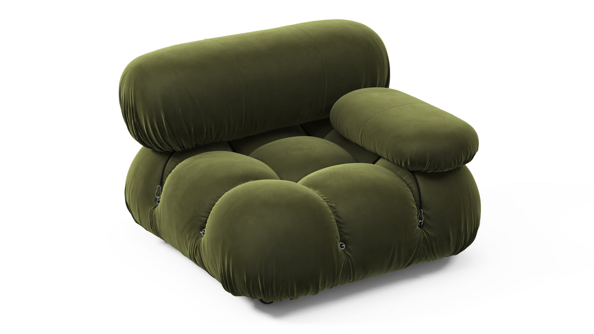 Bellini Module - Mario Bellini Module, Right Arm, Thyme Luxe Velvet