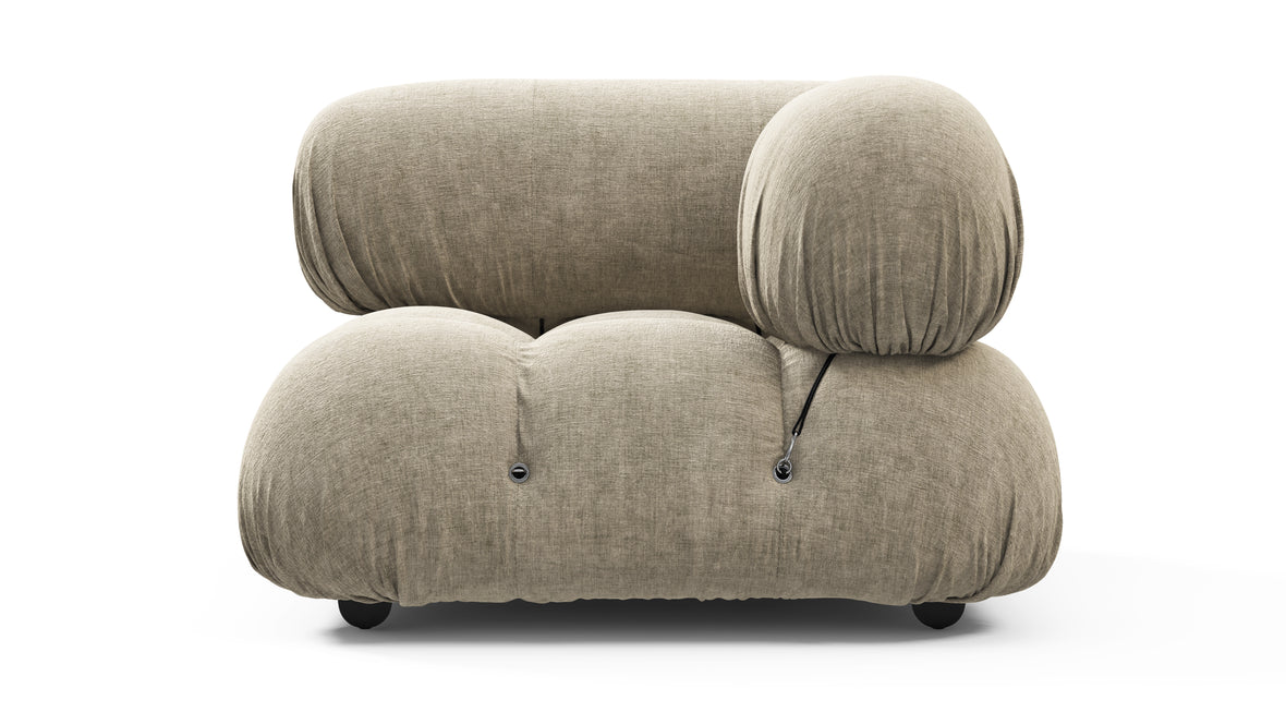 Bellini Module - Mario Bellini Module, Right Corner, Beige Gray Chenille