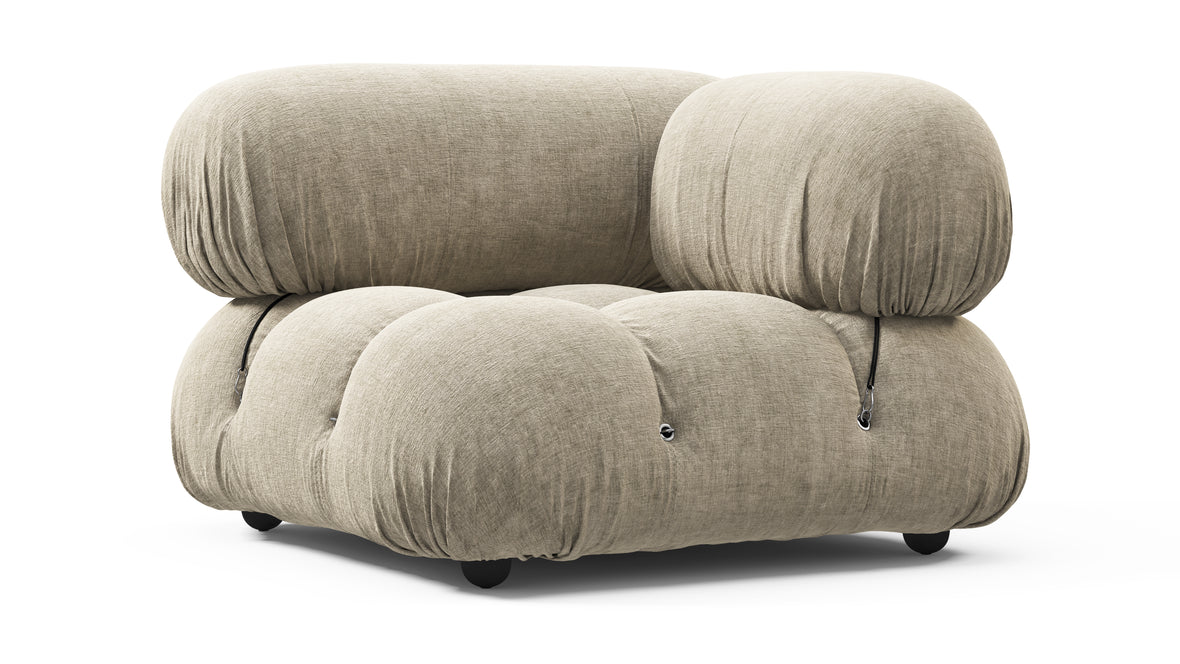 Bellini Module - Mario Bellini Module, Right Corner, Beige Gray Chenille
