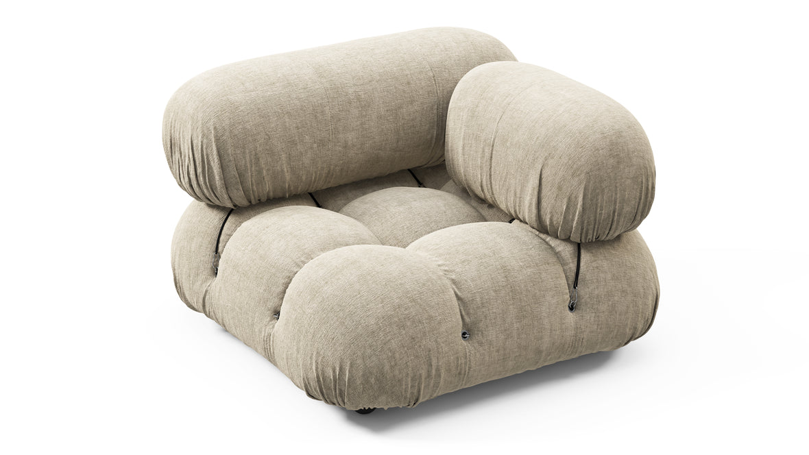 Bellini Module - Mario Bellini Module, Right Corner, Beige Gray Chenille