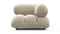 Bellini Module - Mario Bellini Module, Right Corner, Eggshell Vegan Suede