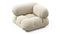 Bellini Module - Mario Bellini Module, Right Corner, Eggshell Vegan Suede