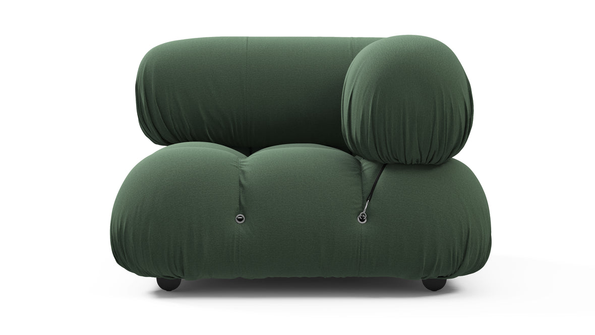 Bellini Module - Mario Bellini Module, Right Corner, Evergreen Brushed Weave
