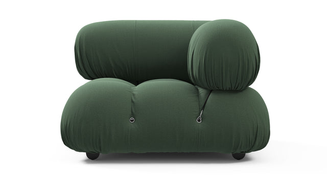 Bellini Module - Mario Bellini Module, Right Corner, Evergreen Brushed Weave