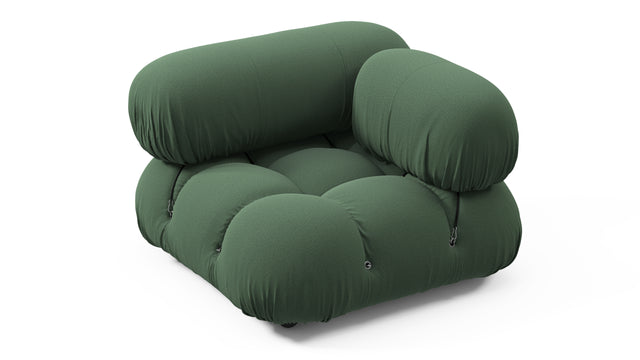 Bellini Module - Mario Bellini Module, Right Corner, Evergreen Brushed Weave