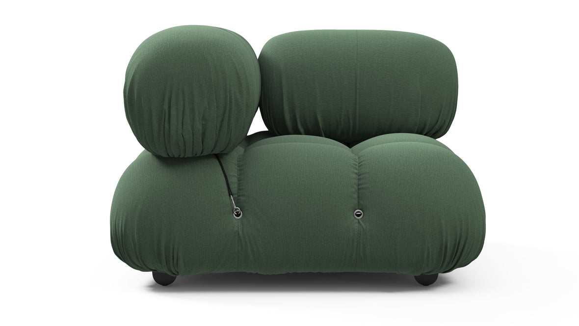 Bellini Module - Mario Bellini Module, Right Corner, Evergreen Brushed Weave