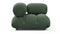 Bellini Module - Mario Bellini Module, Right Corner, Evergreen Brushed Weave