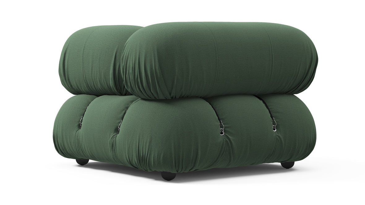 Bellini Module - Mario Bellini Module, Right Corner, Evergreen Brushed Weave