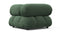 Bellini Module - Mario Bellini Module, Right Corner, Evergreen Brushed Weave