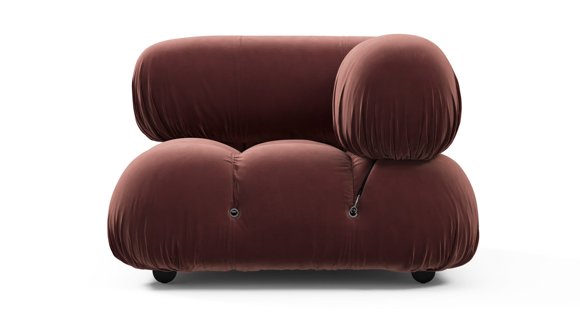 Bellini Module - Mario Bellini Module, Right Corner, Maroon Velvet