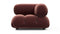 Bellini Module - Mario Bellini Module, Right Corner, Maroon Velvet