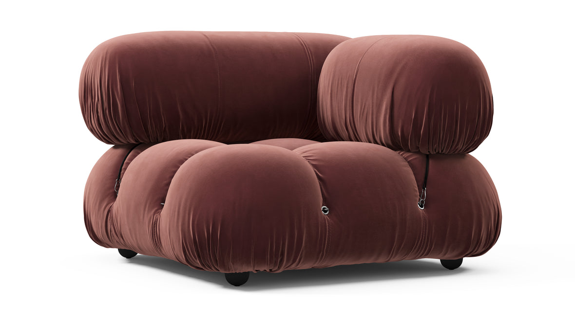 Bellini Module - Mario Bellini Module, Right Corner, Maroon Velvet