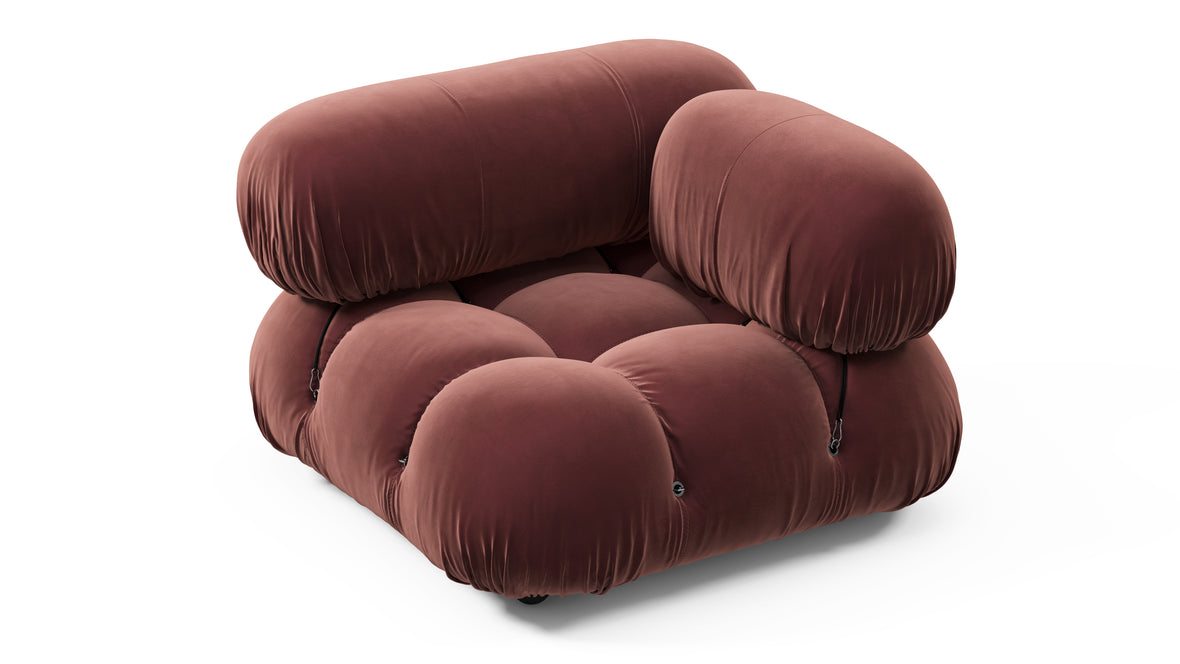 Bellini Module - Mario Bellini Module, Right Corner, Maroon Velvet
