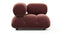 Bellini Module - Mario Bellini Module, Right Corner, Maroon Velvet
