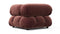 Bellini Module - Mario Bellini Module, Right Corner, Maroon Velvet