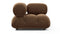 Bellini Module - Mario Bellini Module, Right Corner, Mocha Velvet