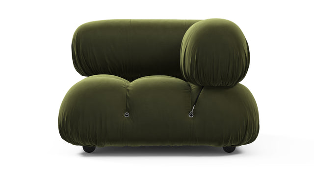Bellini Module - Mario Bellini Module, Right Corner, Thyme Luxe Velvet