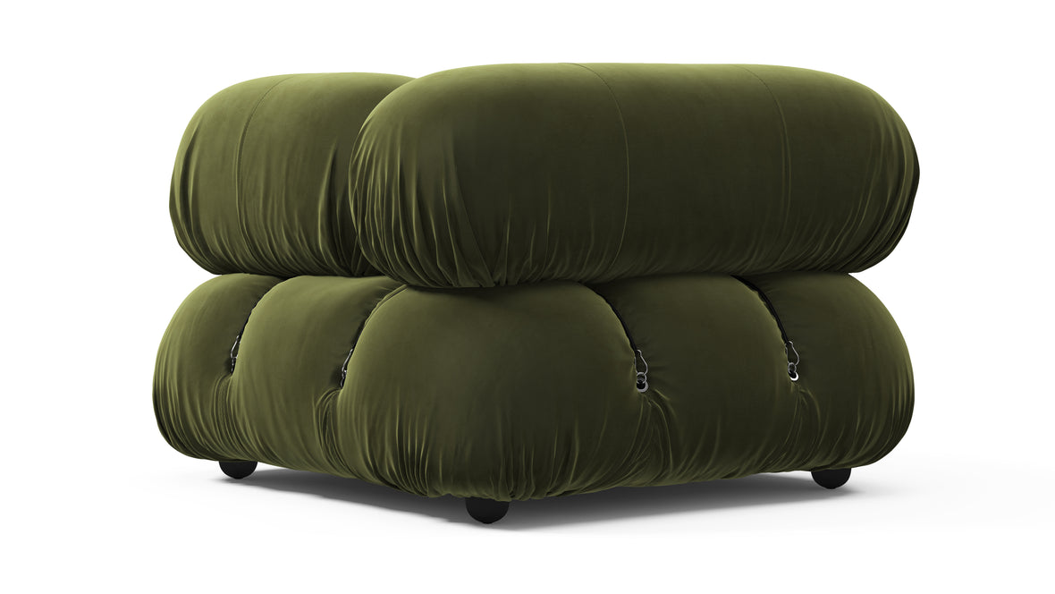 Bellini Module - Mario Bellini Module, Right Corner, Thyme Luxe Velvet