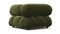 Bellini Module - Mario Bellini Module, Right Corner, Thyme Luxe Velvet