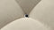 Bellini Ottoman - Mario Bellini Ottoman, Eggshell Vegan Suede