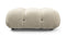 Bellini Ottoman - Mario Bellini Ottoman, Eggshell Vegan Suede