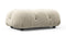 Bellini Ottoman - Mario Bellini Ottoman, Eggshell Vegan Suede
