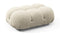 Bellini Ottoman - Mario Bellini Ottoman, Eggshell Vegan Suede
