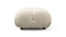 Bellini Ottoman - Mario Bellini Ottoman, Eggshell Vegan Suede