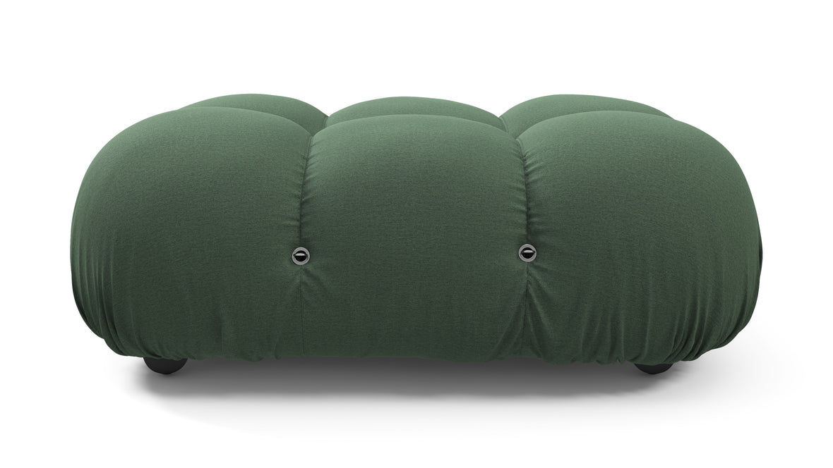 Bellini Ottoman - Mario Bellini Ottoman, Evergreen Brushed Weave