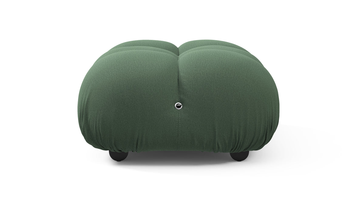 Bellini Ottoman - Mario Bellini Ottoman, Evergreen Brushed Weave