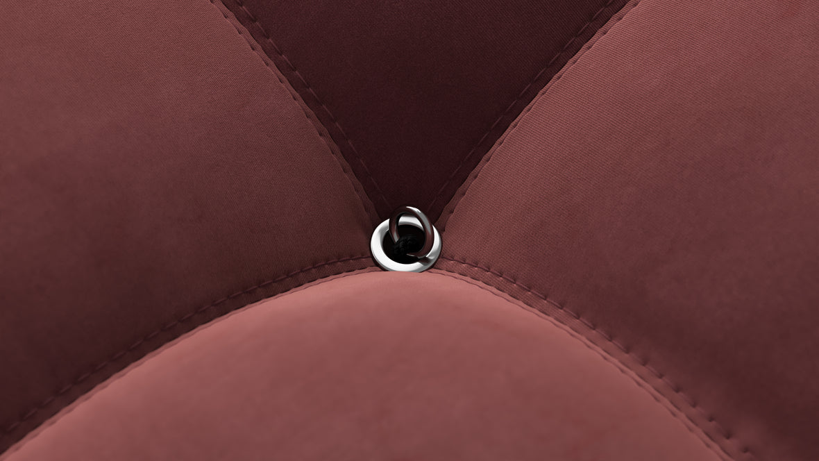 Bellini Ottoman - Mario Bellini Ottoman, Maroon Velvet