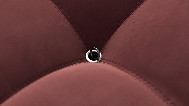 Bellini Ottoman - Mario Bellini Ottoman, Maroon Velvet