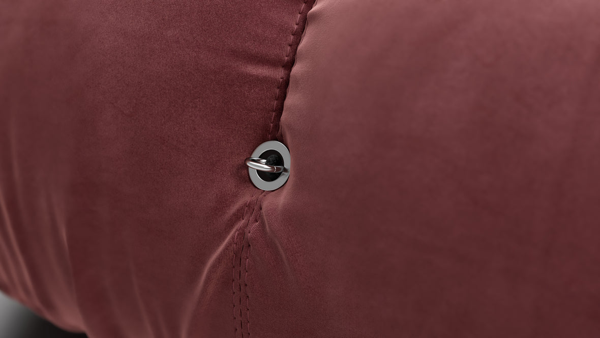 Bellini Ottoman - Mario Bellini Ottoman, Maroon Velvet