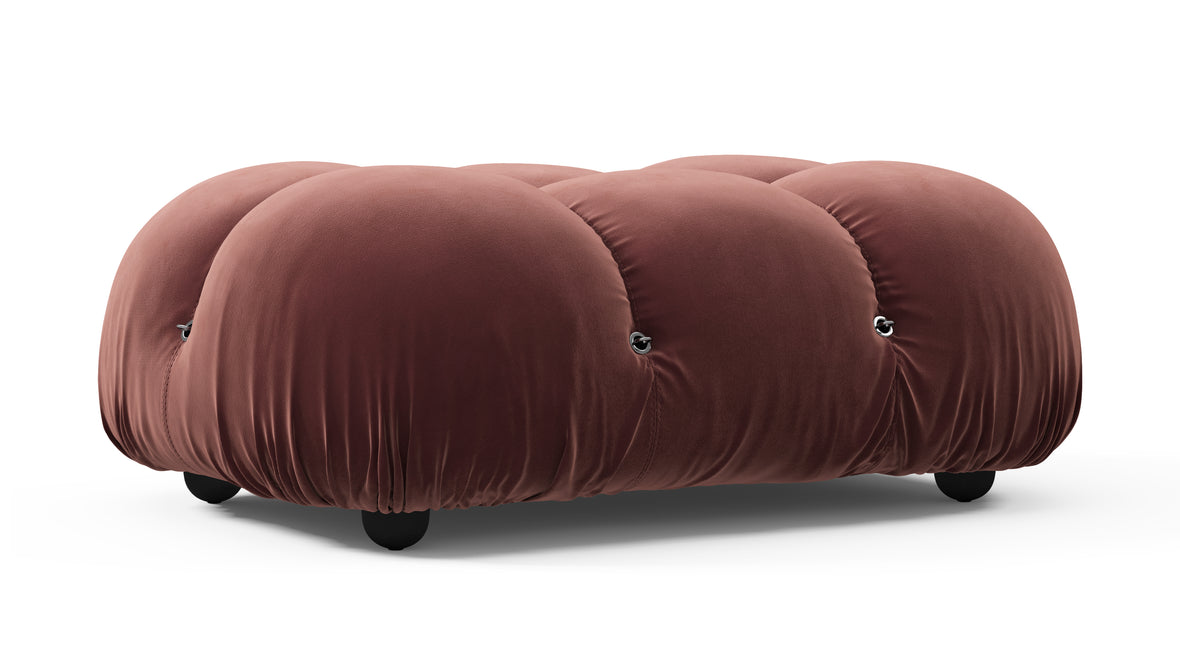 Bellini Ottoman - Mario Bellini Ottoman, Maroon Velvet