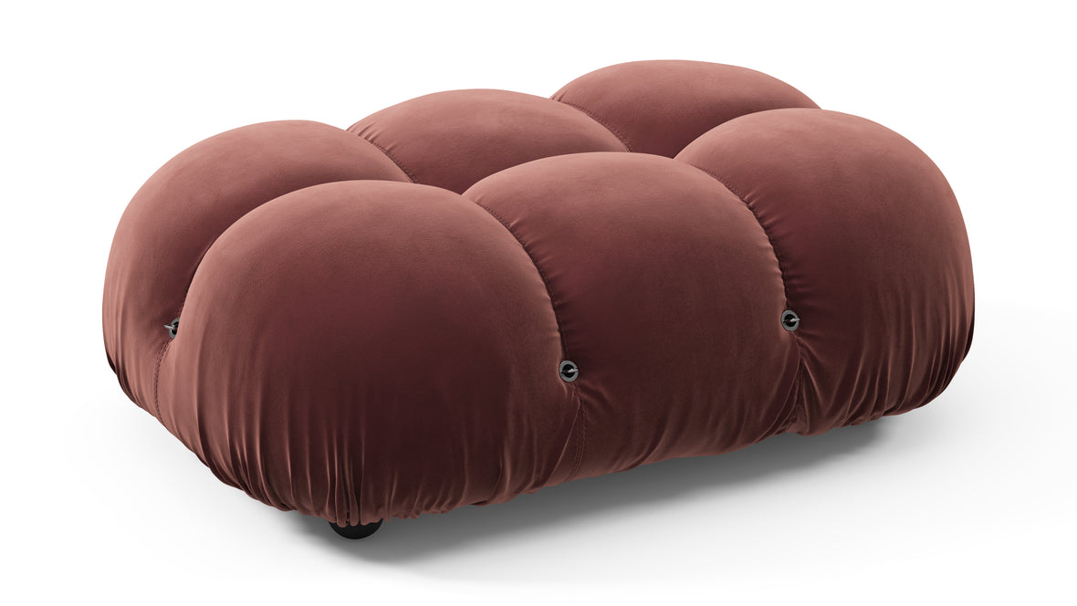 Bellini Ottoman - Mario Bellini Ottoman, Maroon Velvet