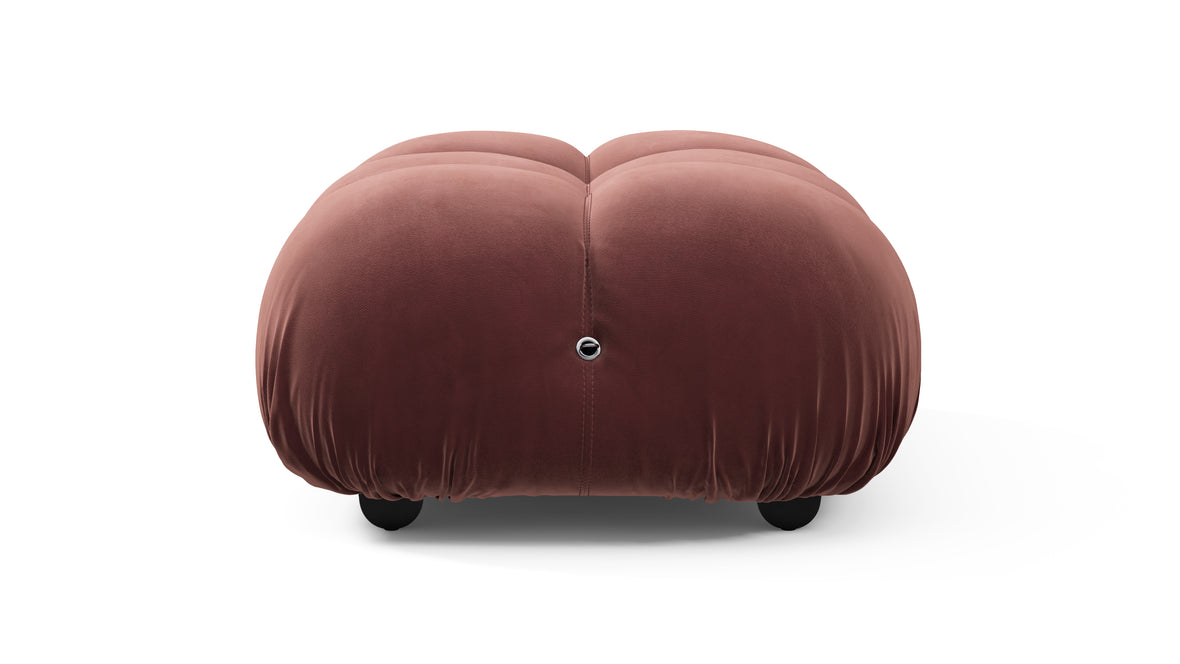 Bellini Ottoman - Mario Bellini Ottoman, Maroon Velvet