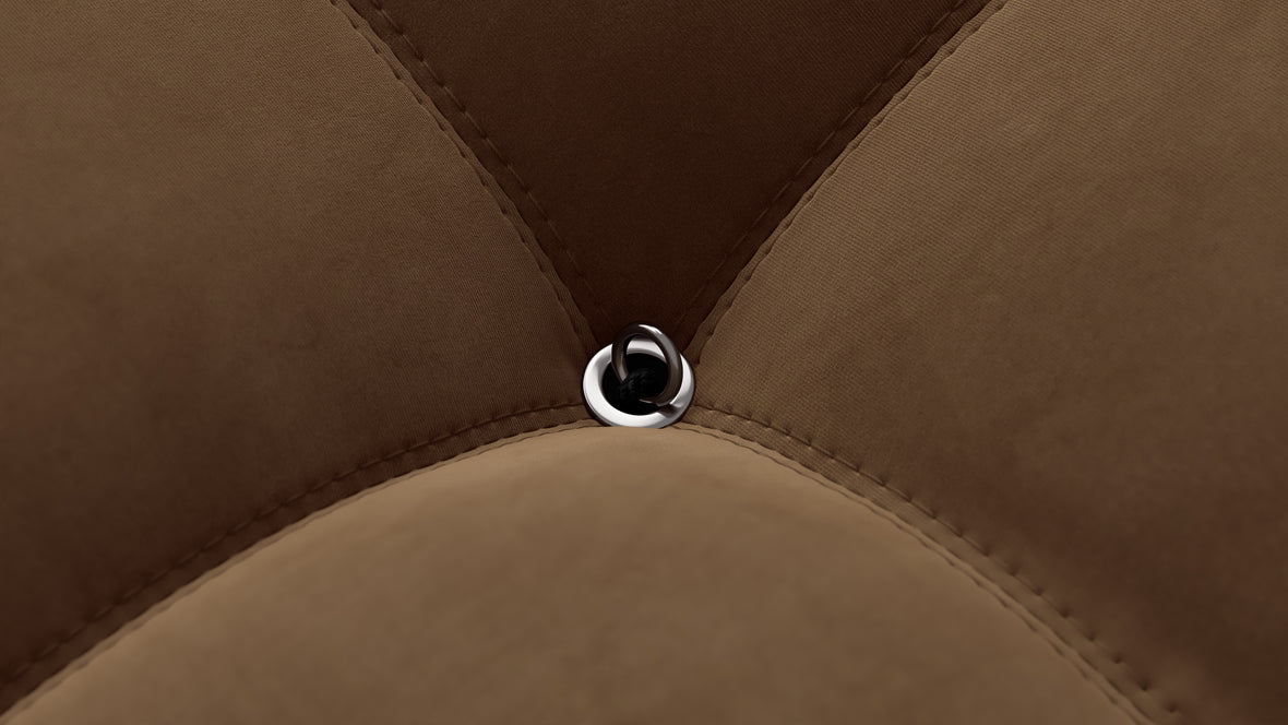 Bellini Ottoman - Mario Bellini Ottoman, Mocha Velvet