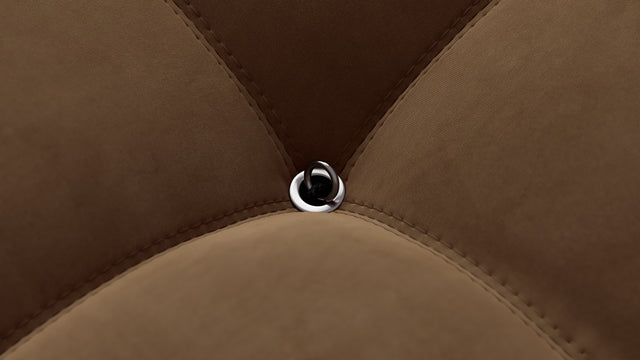 Bellini Ottoman - Mario Bellini Ottoman, Mocha Velvet