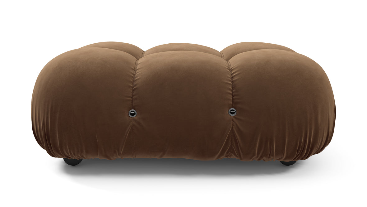 Bellini Ottoman - Mario Bellini Ottoman, Mocha Velvet