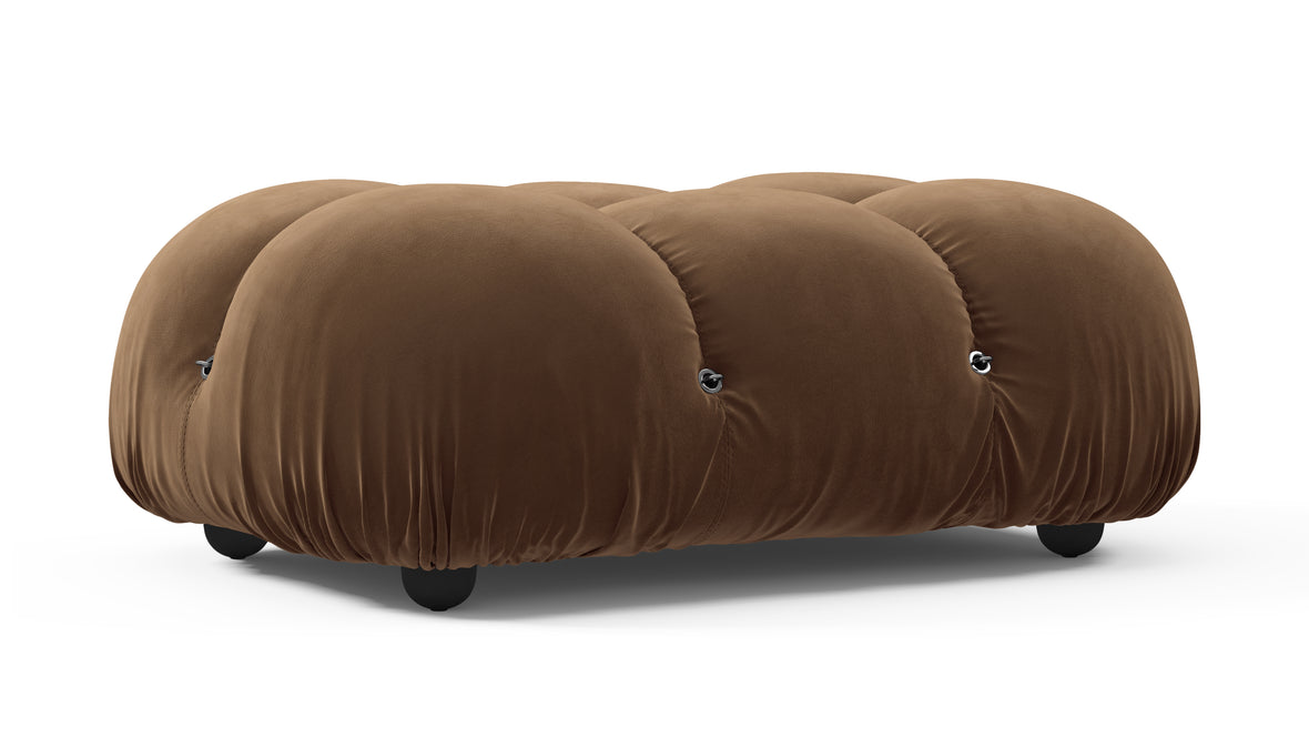 Bellini Ottoman - Mario Bellini Ottoman, Mocha Velvet